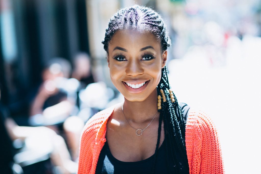 african american woman happy